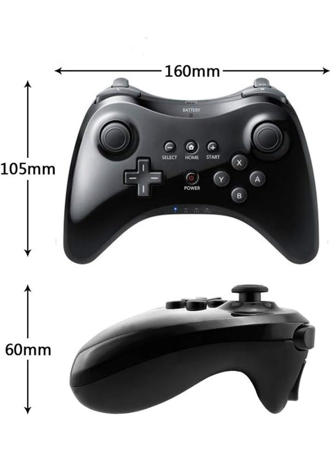 Black Classic Wireless Pro Controller Game Controller Gamepad Joypad Remote for Wii U - Image 4